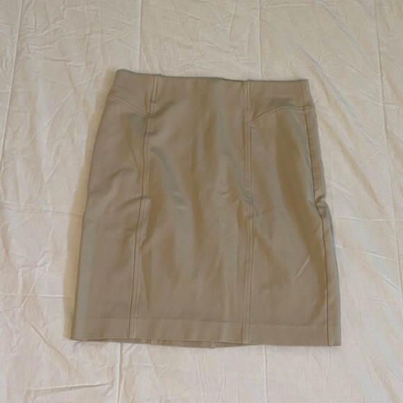 THALIAN Tan Tight Mid-Length Skirt - Picture 1 of 11